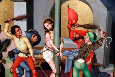 Passion of Christ, The Flagellation by Martin Schongauer